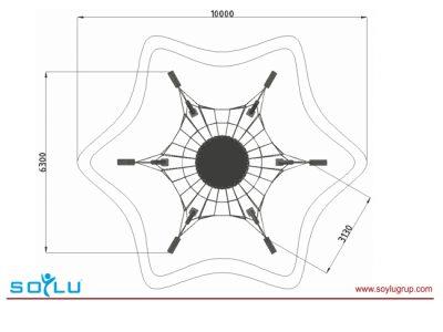 Halat Trambolin Çocuk Oyun Elemanı
