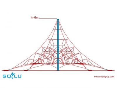 Çocuk Oyun Elemanı h6m 5 Ayaklı İp Tırmanma