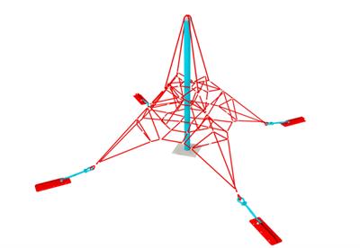 İp Tırmanma Oyun Parkı, h2.5m 4 Ayaklı