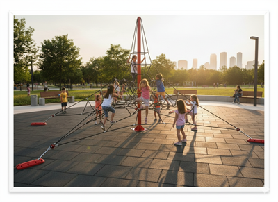 İp Tırmanma h4m Dört Ayaklı Piramit