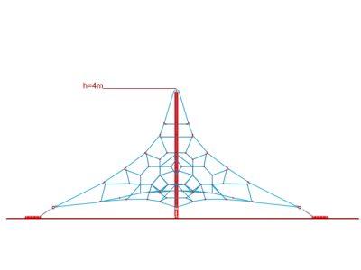 İp Tırmanma h4m Dört Ayaklı Piramit