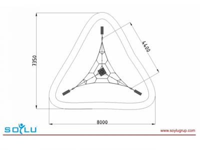 İp Tırmanma h3m Piramit, Çocuk Oyun Elemanı