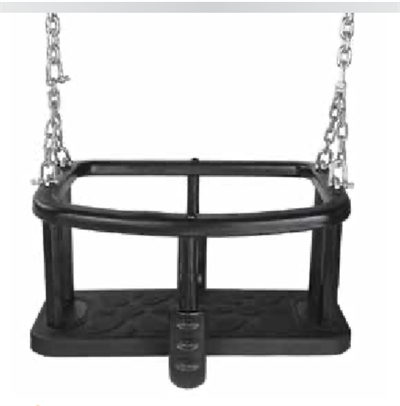 Baby Swing Seat – Safety-Protected Rubber Swing with Chains