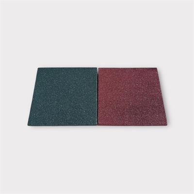 Green Rubber Floor Tile 40x40x2 cm – 35m² Pack (Adhesive Included)