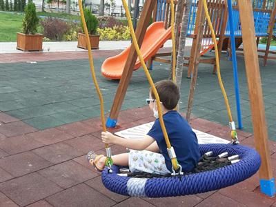Kuluçka Salıncak, Park Salıncak Modeli 250 x 120 x h 200 cm