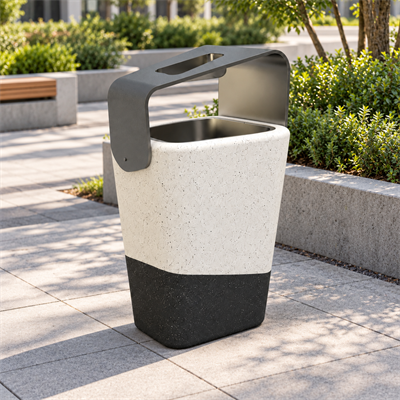 KZ-240 Modern Tasarım Beton Çöp Kovası
