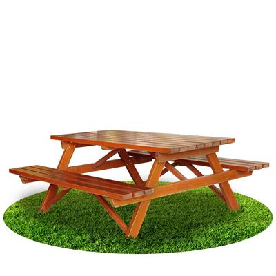 Ahşap Piknik Masası, Orman Masası 140 cm 