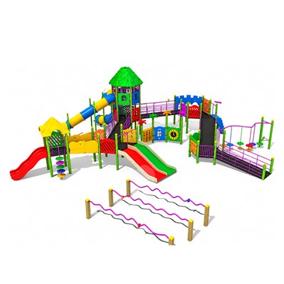Mega-Size Inclusive Playground with Multi-Activity Zone – 15 x 20 m
