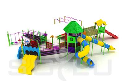 Mega Boy Engelli Çocuk Parkı 15x20m, Çoklu Aktivite 