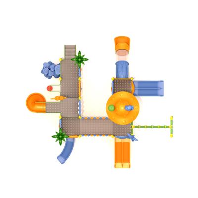 Çocuk Oyun Parkı 8x10m, Mega Seri Mantar Çatılı Model