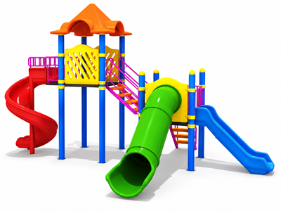 Metal Çocuk Oyun Parkı 4,5x7,6m, Salıncaksız Model