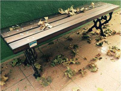 Motifli Döküm Oturma Bankı Arkalıksız 145cm