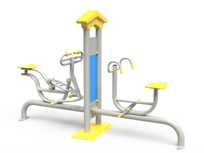 Bike & Stretch Trainer PF-07 – Dual Outdoor Fitness Equipment