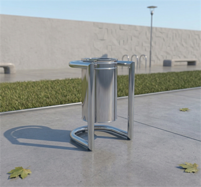 Paslanmaz Çöp Kovası 60cmx30l Küllüklü Model