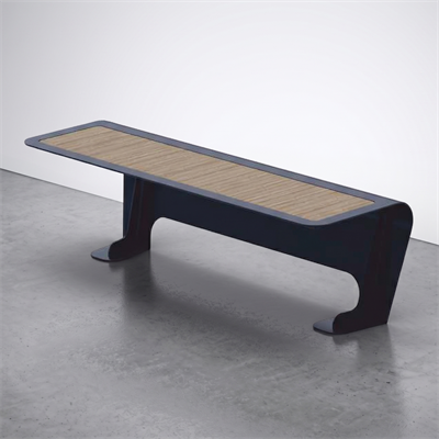 Landscape Design Bank with Robust Sheet Metal Body