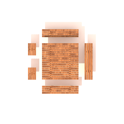 Custom Wooden Picnic Table, 180 cm – Four-Sided Seating Design