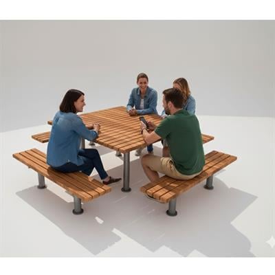 Custom Wooden Picnic Table, 180 cm – Four-Sided Seating Design