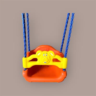 Plastic-Coated Chain Swing Seat with Safety Bar – For Children