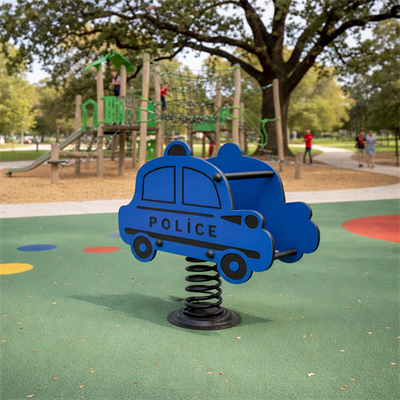 Police Car Spring Rider | Playground Equipment