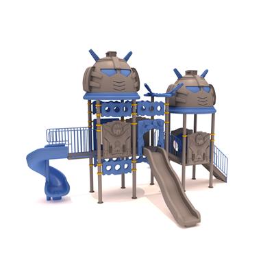 Robot Temalı 3-Platformlu Çocuk Oyun Parkı