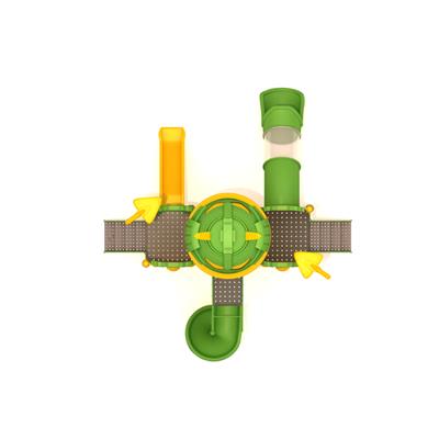 Robot Temalı Çocuk Oyun Parkı, Üç Kuleli Üç Kaydıraklı Robot Oyun Grubu