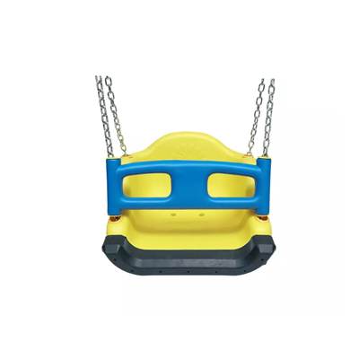 Swing Seat With Chain  Shock-Absorbing Rubber Protection