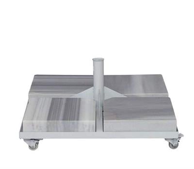Şemsiye Metal Ayak 60x60 cm Tekerlekli MERMERLİ