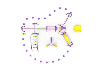 Çocuk Oyun Parkuru 10x8m, Survivor Seri Oyun Parkurları