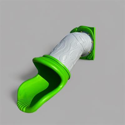 Tube Slide h100 with Connection Panel – Outdoor Playground Equipment