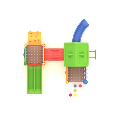 Çocuk Oyun Grubu, 6x5m İki Kaydıraklı Ev Çatılı 