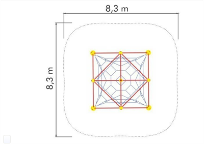 Uzay Tırmanma h3.5m Çocuk Oyun Elemanı