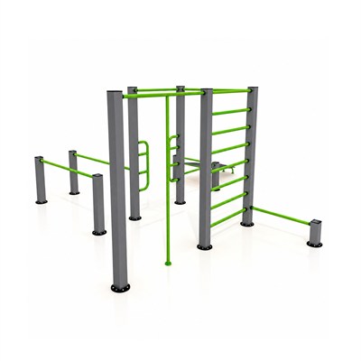 Workout Fitness Station FST-101 – 10-Person Outdoor Exercise Unit
