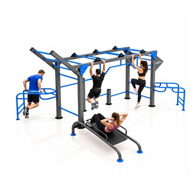 Workout Fitness İstasyonu 490x650cm Kullanıcı Kapasitesi 14 Kişi