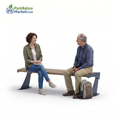 Elegant Lined Backless Bench with Black Metal Legs