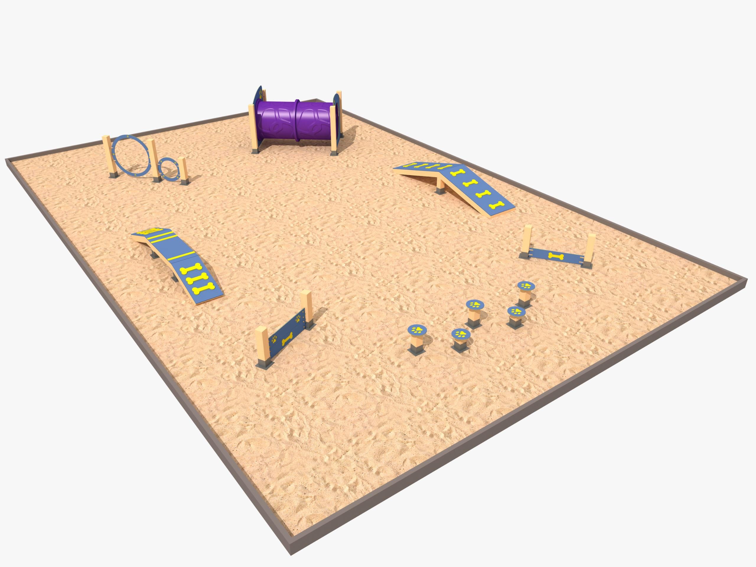  PRK-7 Köpek Eğitim Parkuru | Köpek Oyun ve Egzersiz Alanı