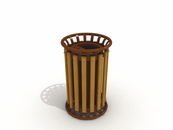 Ahşap Çöp Kovası