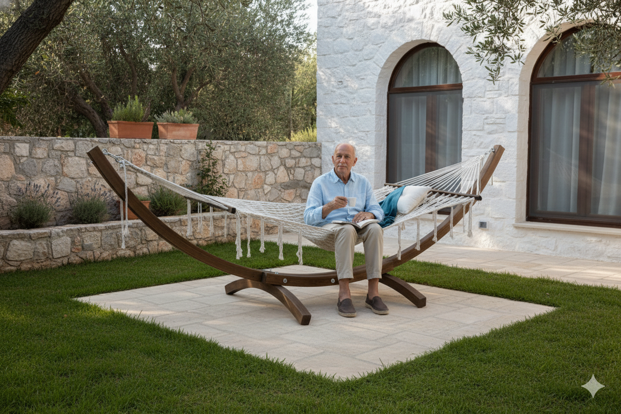 Wooden Garden Hammock – Hona Model