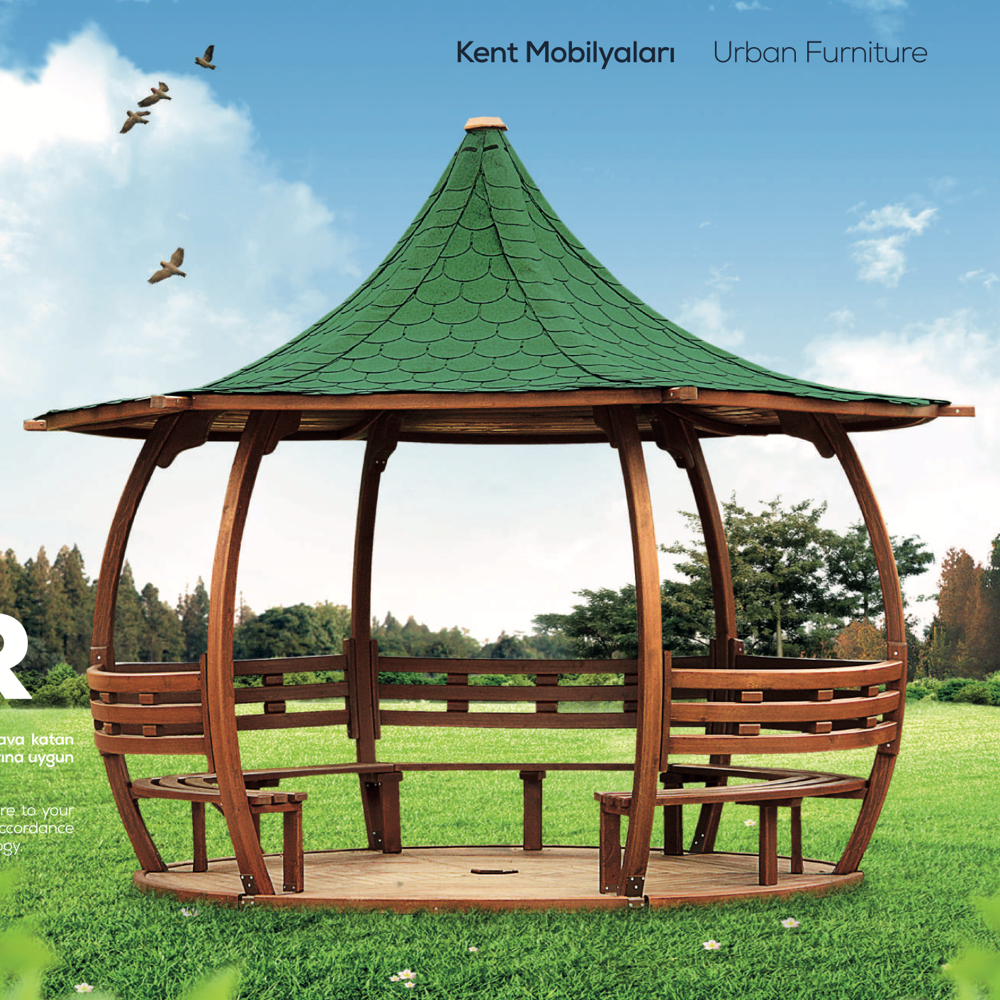 Ahşap Kamelya, Japon Çatılı Kamelya