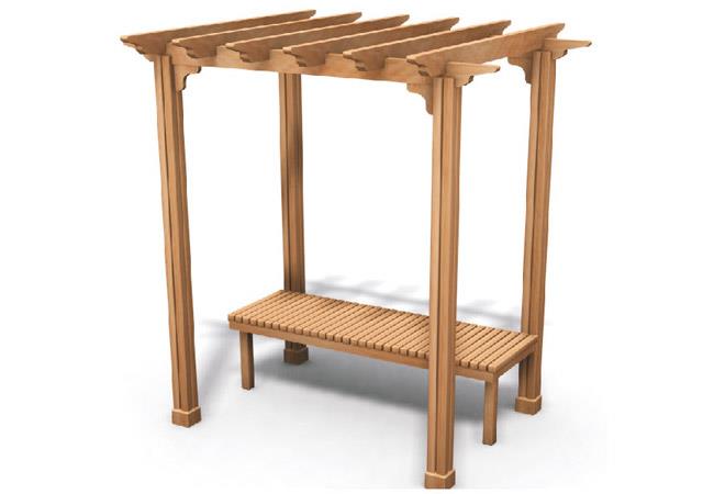 Ahşap Pergola 1.5x1.3m