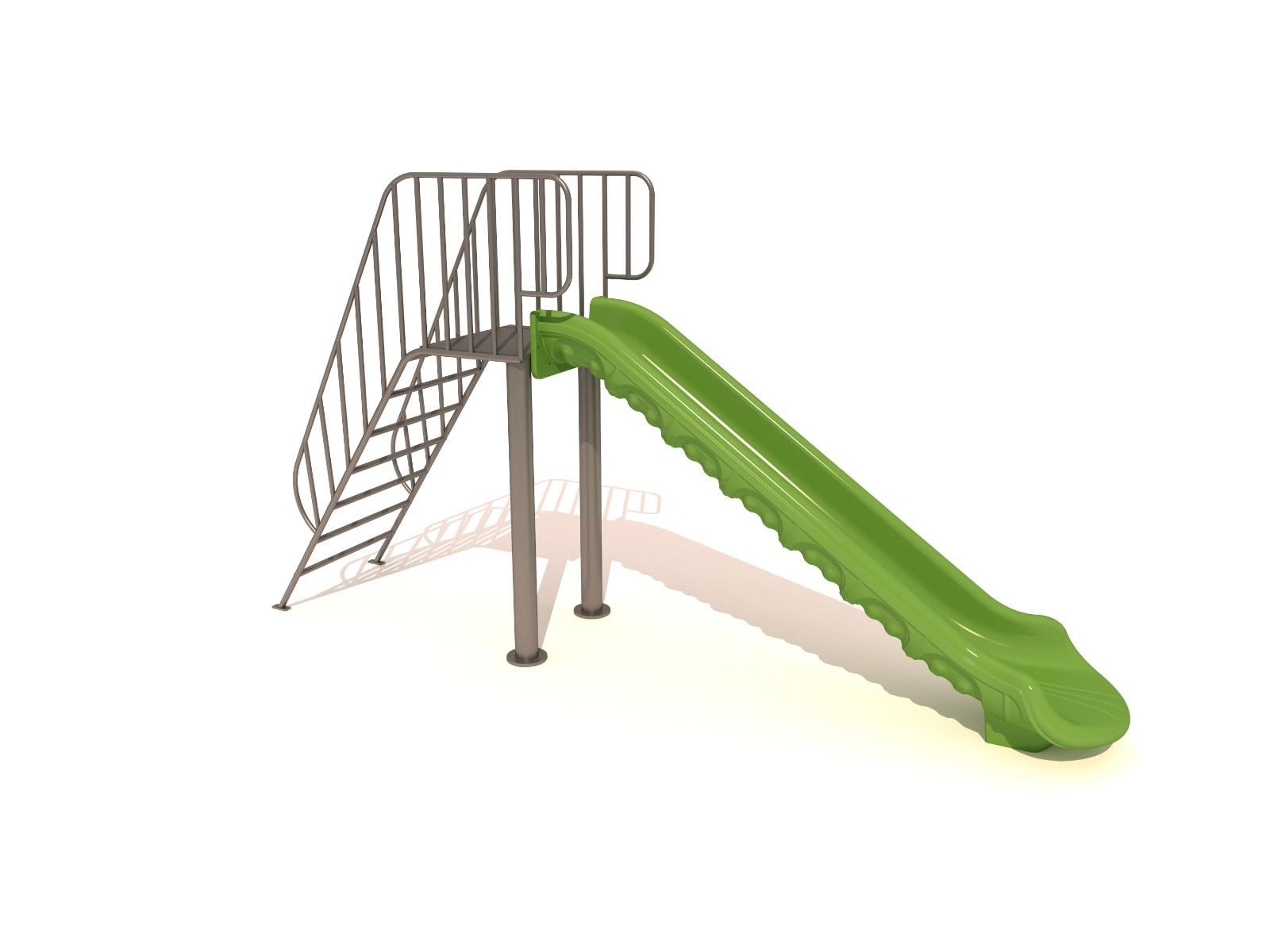 Bahçe ve Park Tipi Metal Çocuk Kaydırağı TK02 – Yeşil Model