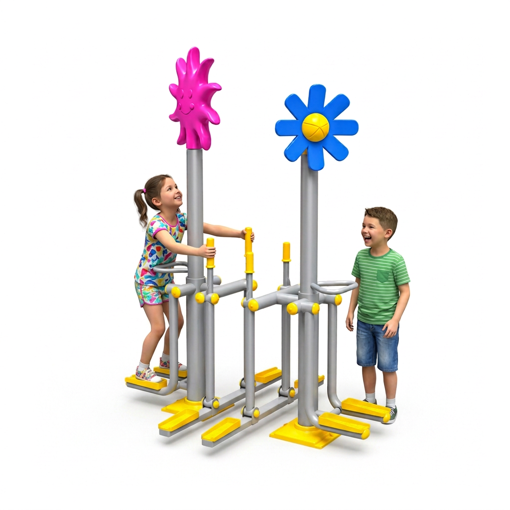 Kids Fitness Station – Leg Strength & Air Walker Set for 4 Users
