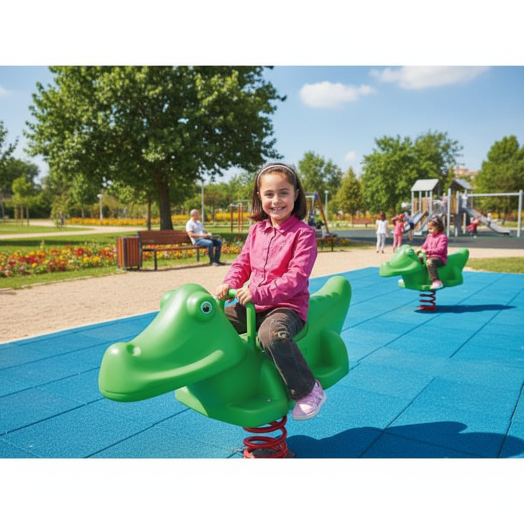 Çocuk Oyun Elemanı, Yaylı Çocuk Parkı, Timsah Zıpzıp