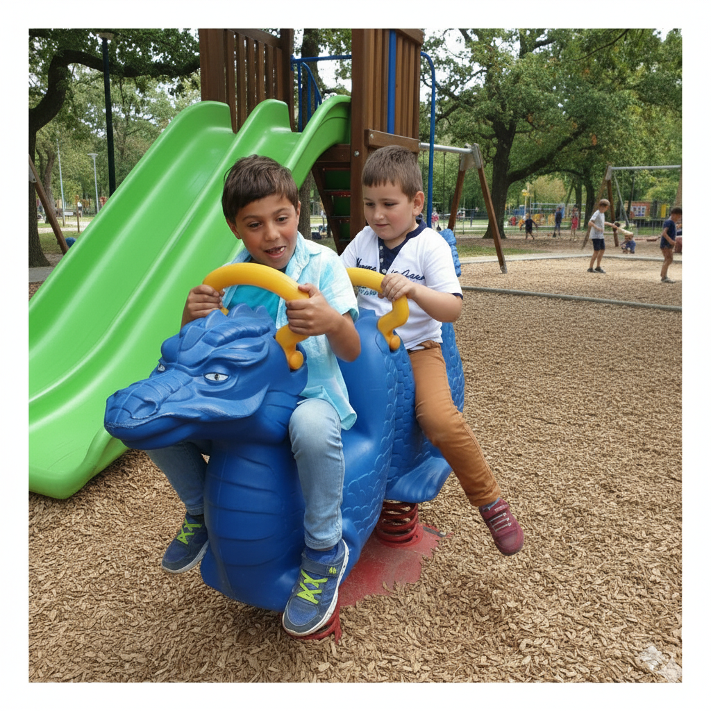 Çocuk Oyun Elemanı, Yaylı Oyuncak, Ejderha Zıpzıp