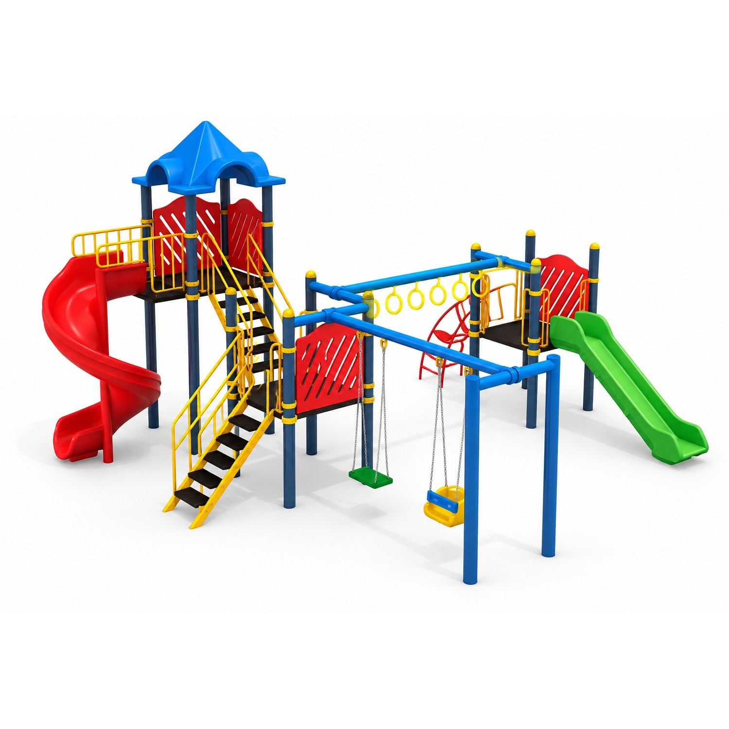 Çocuk Oyun Parkı 8.5x6.5, Komando Halkalı Model