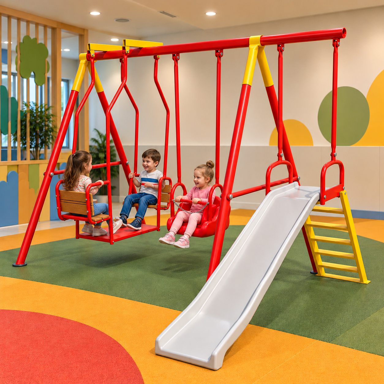 Children's Playground Set BOSET01 – Mini Set with Slide and Swings