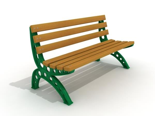 Aluminum Cast Outdoor Park Bench – 145x66x79 cm