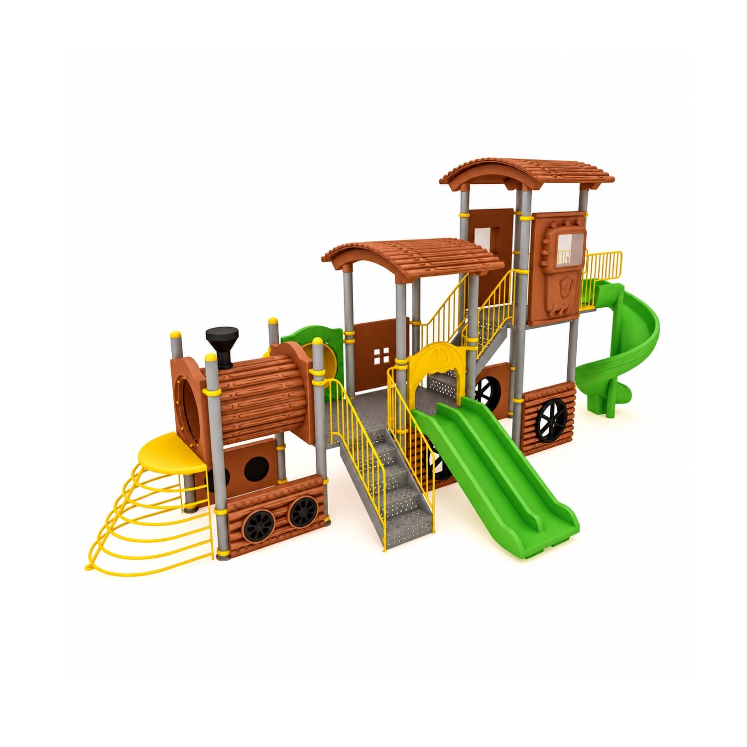 Dış Mekan Çocuk Oyun Parkı - TRN-02 Tren Temalı Model