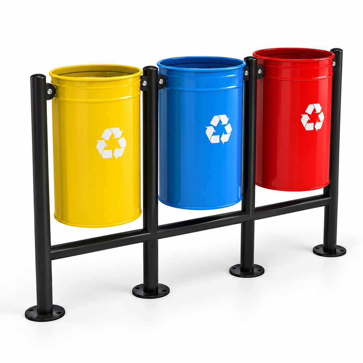 Outdoor Recycling Bin Unit – 3x30L Eco Model