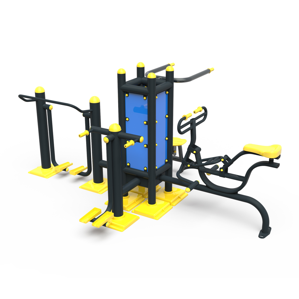 4-in-1 Fitness Station PF-11 – Outdoor Multi-User Workout Equipment