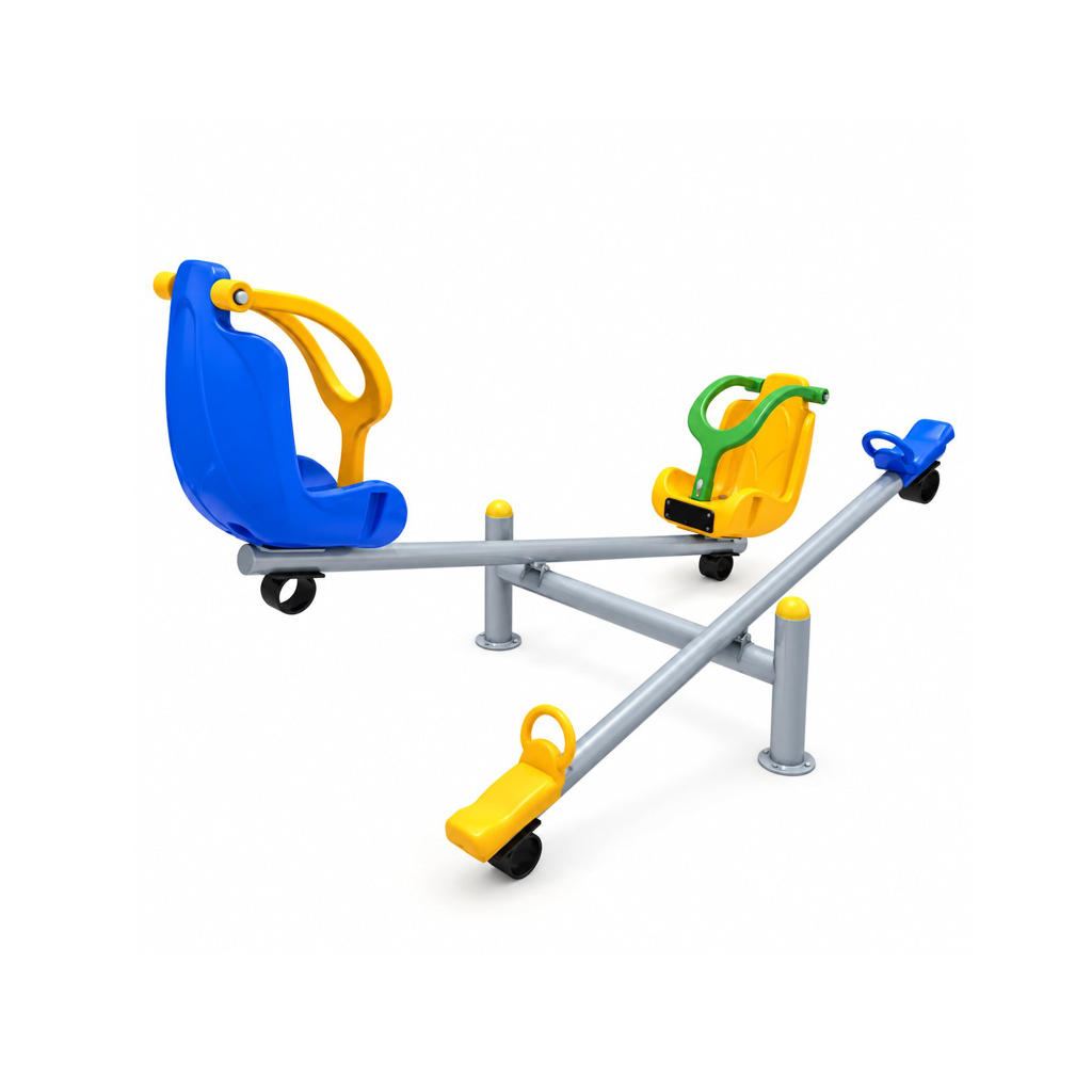 Four-Seater Inclusive Seesaw – Dual Accessible and Standard Seats